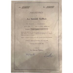 Sunndal Fjellheis A/S  1969