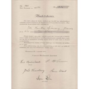 Kristiansunds Sparebank - Andelsbevis1933