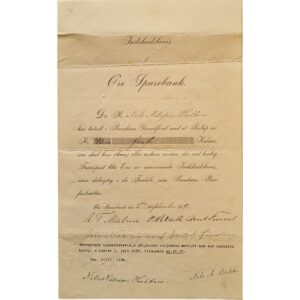 Øre Sparebank - Indskudsbevis1911