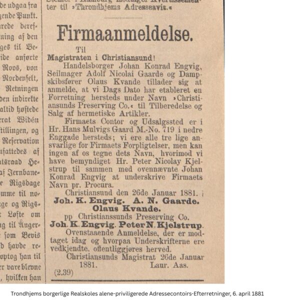 Christiansunds Preserving Co. - Bilde 3