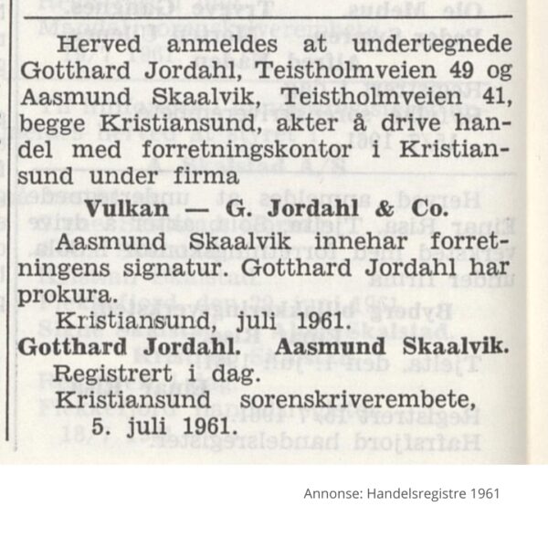 Vulkan - Gotthard Jordahl & Co - Bilde 2