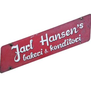 Jarl Hansen blikkskilt