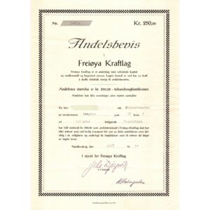 Freiøya Kraftlag A-530,1960